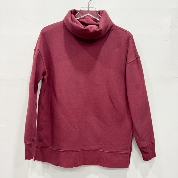 Athleta 24/7 Funnel Neck Sweatshirt Small Maple Red - Picture 1 of 8